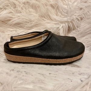 Haflingers Black Calf Leather